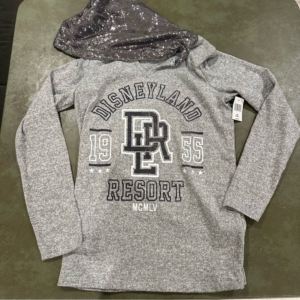 Lightweight Disneyland Hoodie with Sequin Hood, Women’s XS